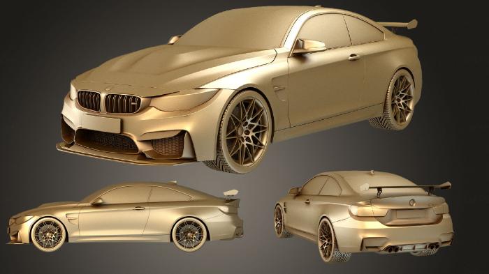 نموذج ثلاثي الأبعاد لآلة CNC السيارات والنقل مجموعة BMW M4 GTS 2016